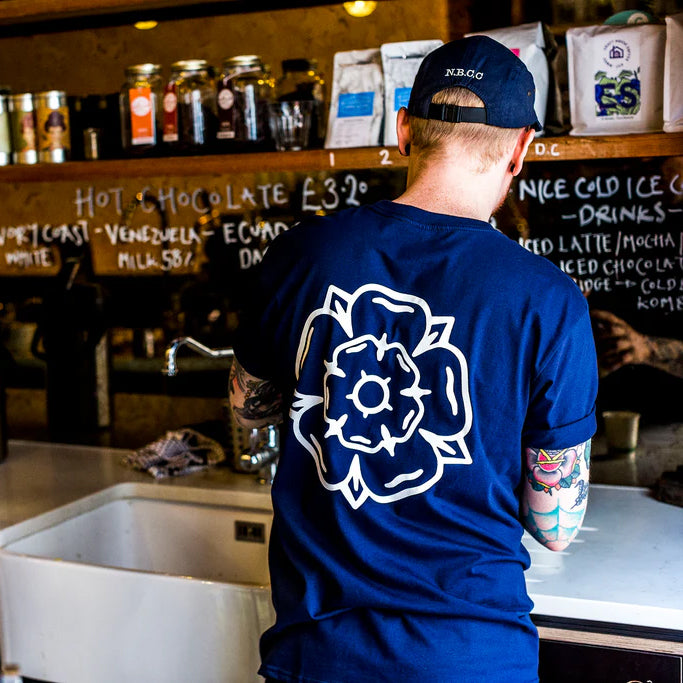 Don't Mess With Yorkshire - Rose S/S T-shirt Navy