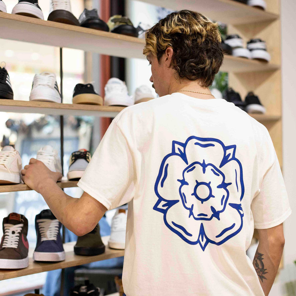 Don't Mess With Yorkshire - Rose S/S T-shirt White / Blue