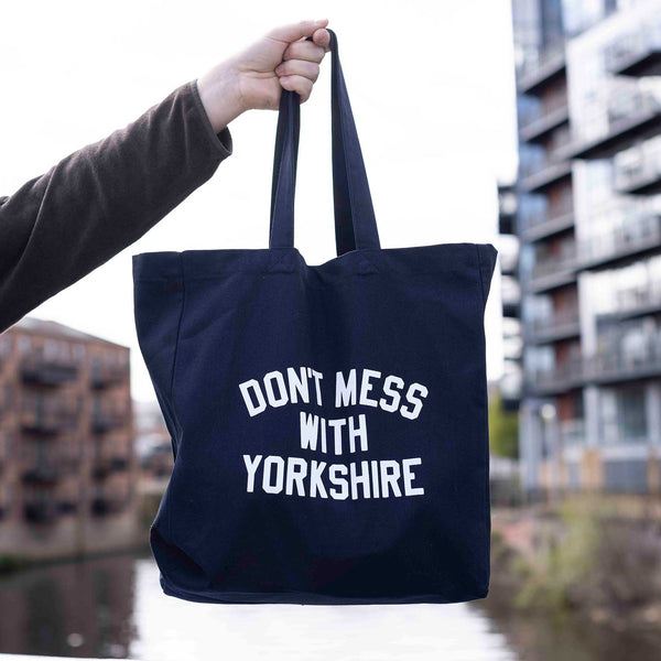 Don't Mess With Yorkshire - Rose Tote Bag Navy