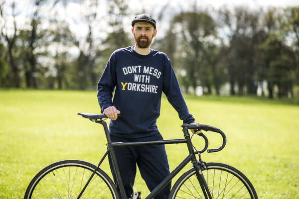 Don't Mess With Yorkshire - Classic Collab L/S T-Shirt Navy